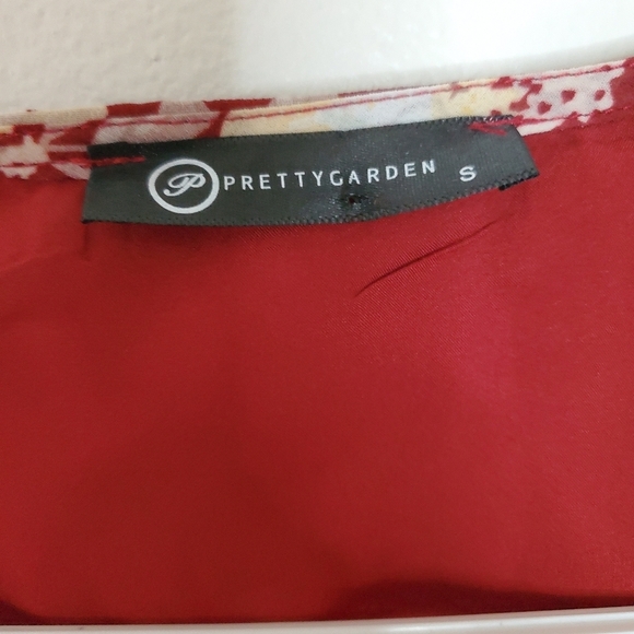 Womens Floral Boho Faux Wrap Midi Dress Size Small - Picture 10 of 16